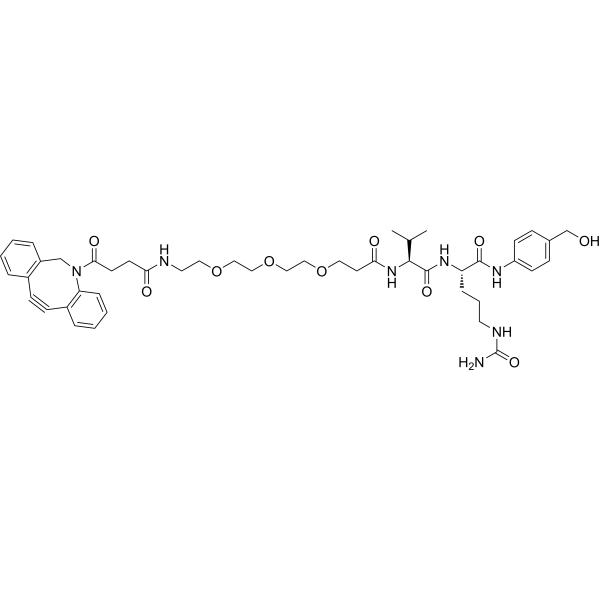 DBCO-PEG4-Propionic-Val-Cit-PAB